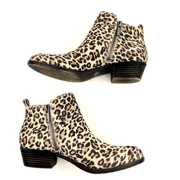 Lucky Brand Shoes - Lucky Brand | Basel Ankle Boot | Leopard Print | Block Heel | Women’s Size 6.5